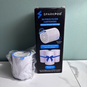 SparkPod  4-Pack Replacement Cartridges For SparkPod Shower Head New